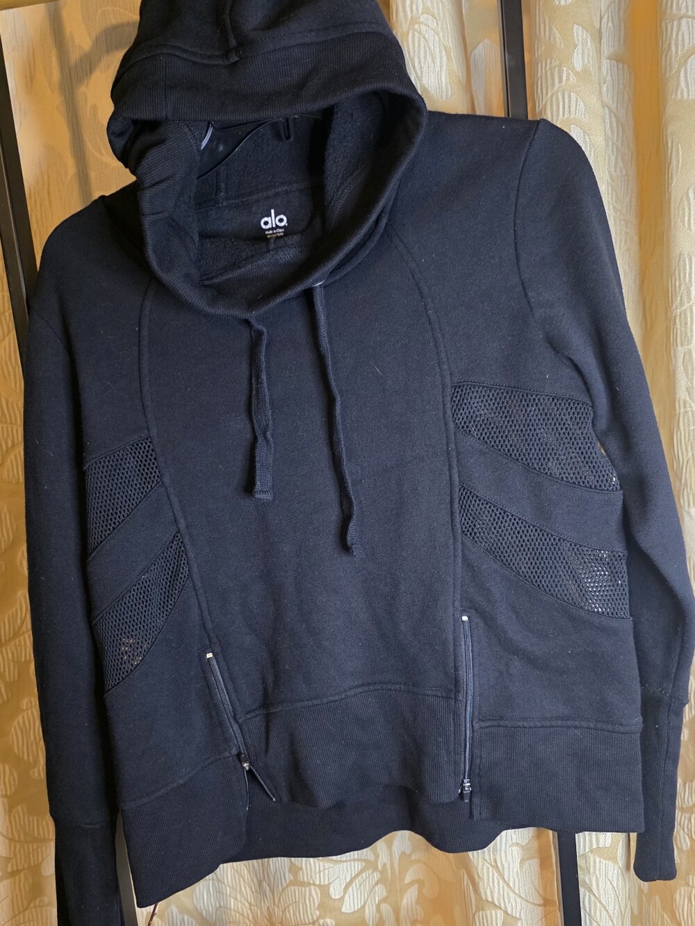 Alo Women Black Hoodie Activewear Size Small
